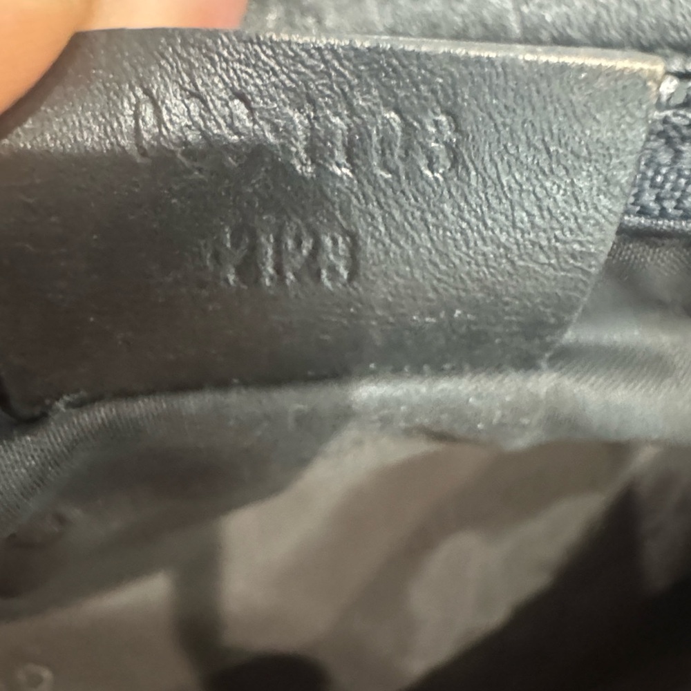 Gucci Black Shoulder Bag Leather/Suede Authentic Vintage Y2K - Picture 7 of 9